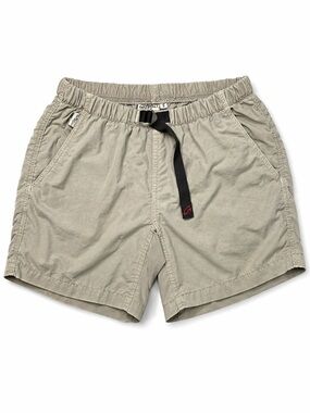 Vintage USA Gramicci Nylon Climbing Shorts Limestone Elastic Waist Belted Unisex